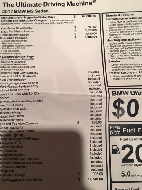 2017 BMW F80 M3 - Image 5 of 5
