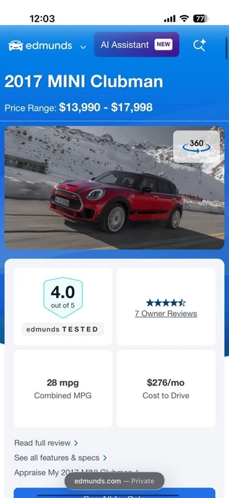 2017 Mini Clubman 2nd Gen - Image 14 of 15