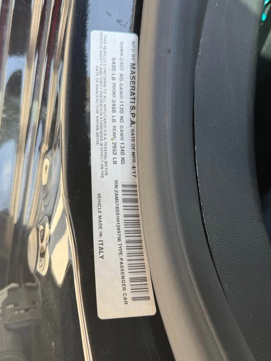 2017 Maserati Ghibli 3rd Gen - Image 7 of 20