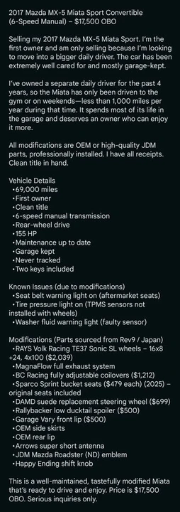 2017 Mazda ND MX-5 Miata - Image 15 of 15