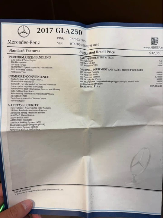 2017 Mercedes-Benz X156 GLA - Image 20 of 20