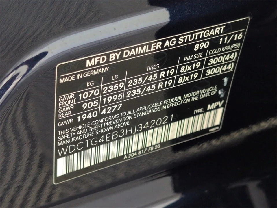 2017 Mercedes-Benz X156 GLA - Image 19 of 21