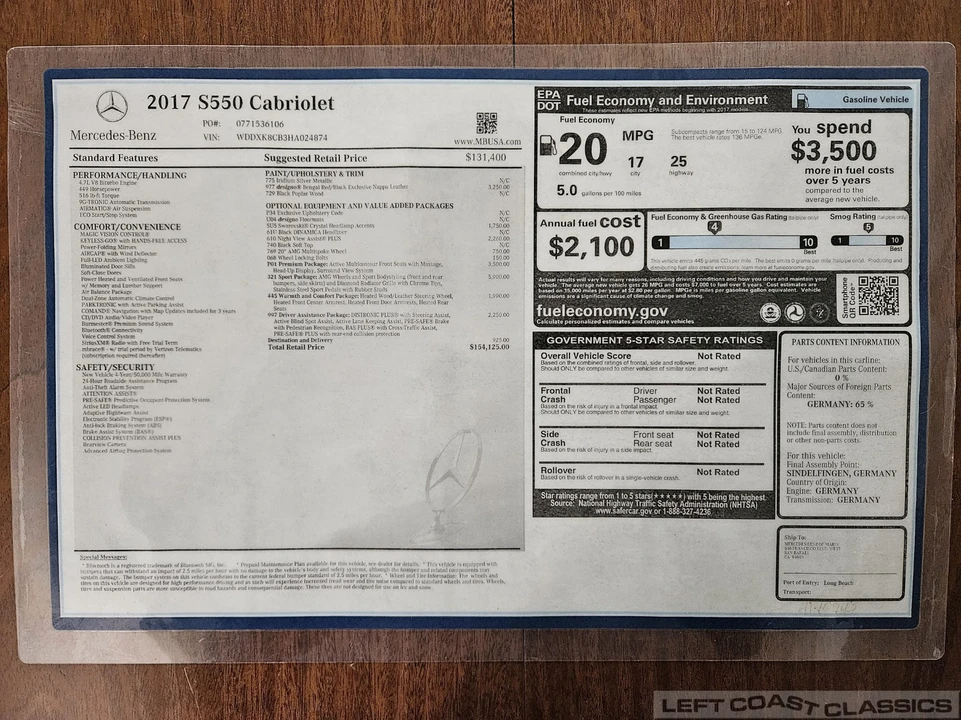 2017 Mercedes-Benz W222 S-Class - Image 20 of 21