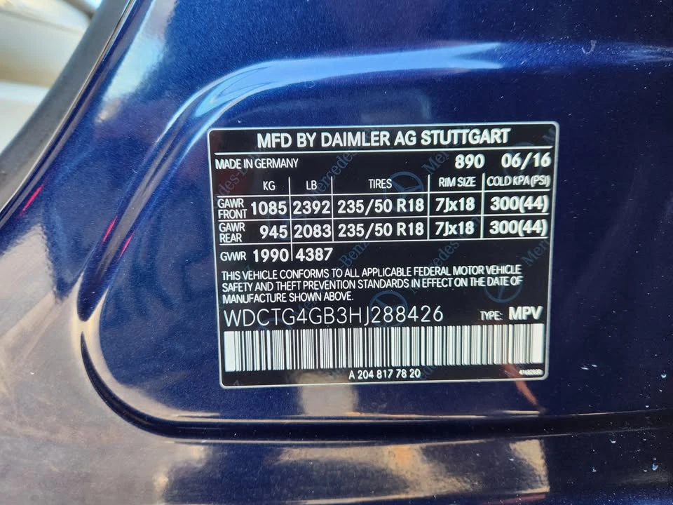 2017 Mercedes-Benz X156 GLA - Image 18 of 18