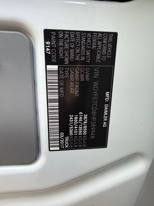 2018 Mercedes-Benz NCV3 Sprinter - Image 17 of 20