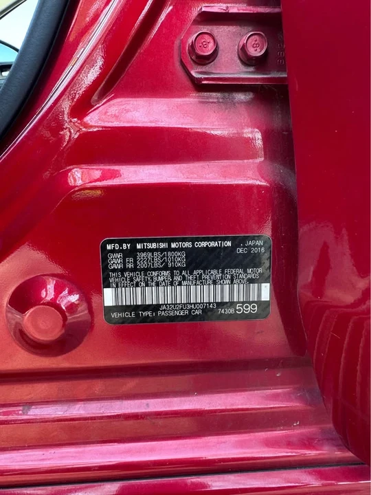2017 Mitsubishi Lancer 10th Gen - Image 6 of 8