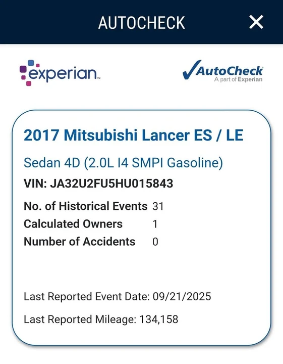 2017 Mitsubishi Lancer 10th Gen - Image 2 of 19