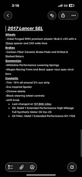 2017 Mitsubishi Lancer 10th Gen - Image 19 of 19