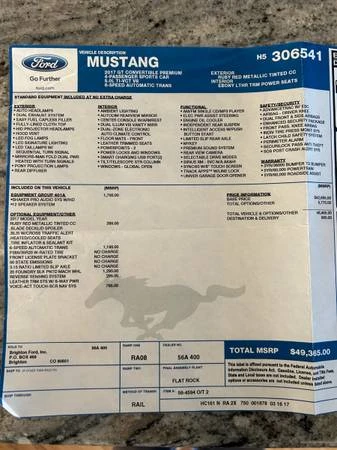 2017 Ford S550 Mustang - Image 8 of 21