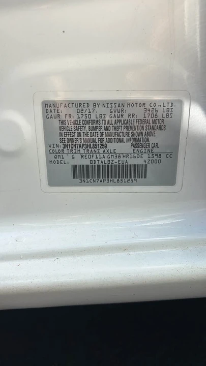2017 Nissan Versa - Image 13 of 13