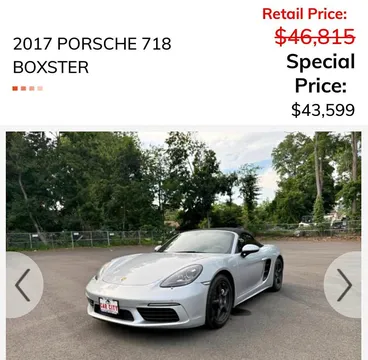 2017 Porsche 718 Boxster