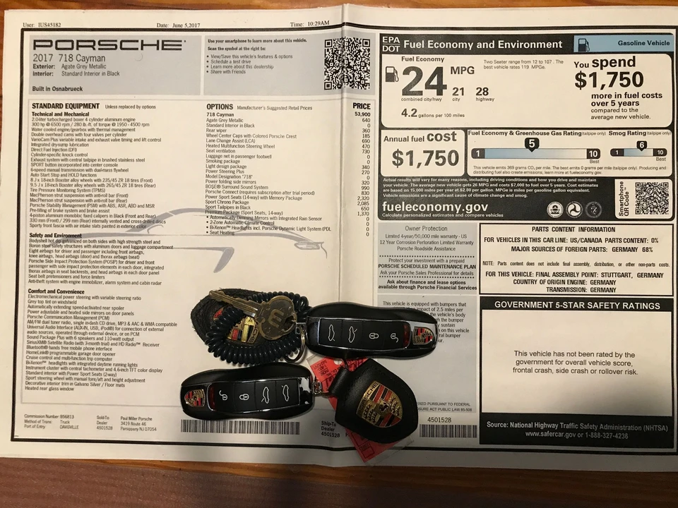 2017 Porsche 718 Cayman - Image 12 of 14