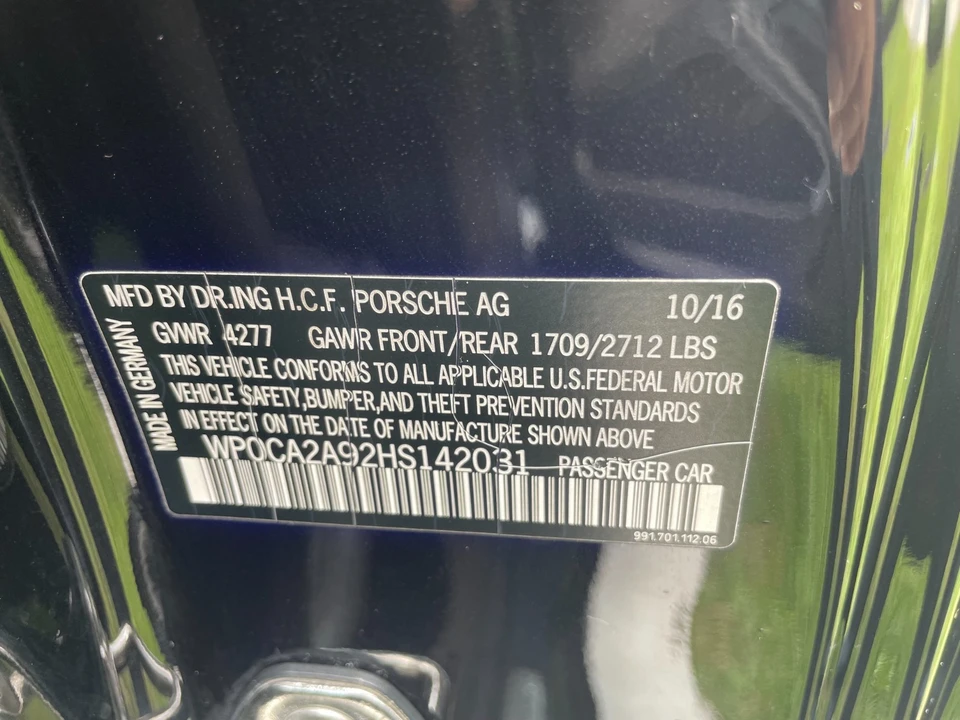 2017 Porsche 991 Carrera - Image 16 of 16