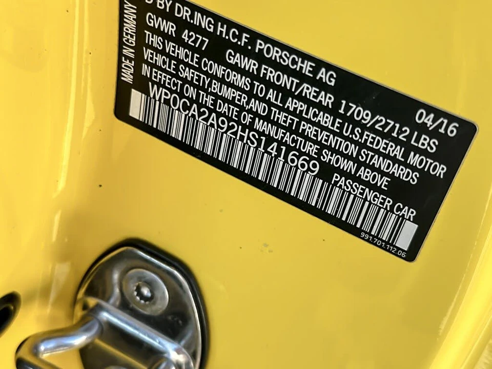 2017 Porsche 991 Carrera - Image 28 of 28