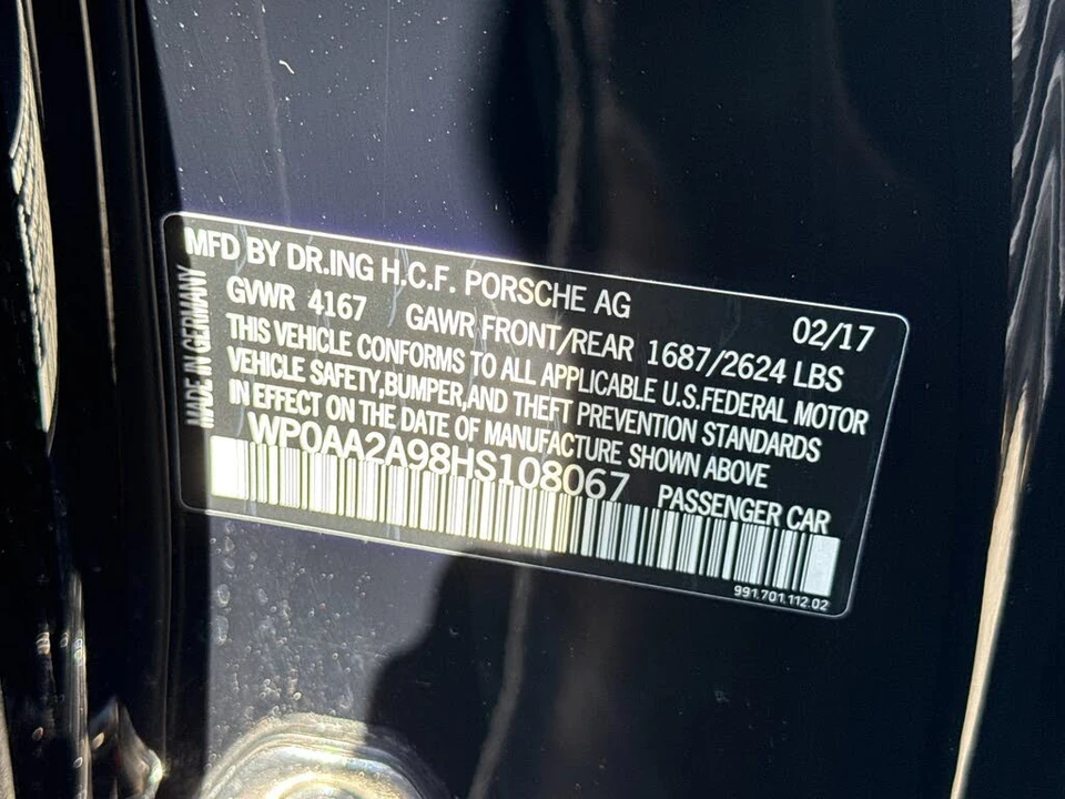 2017 Porsche 991 Carrera - Image 28 of 29
