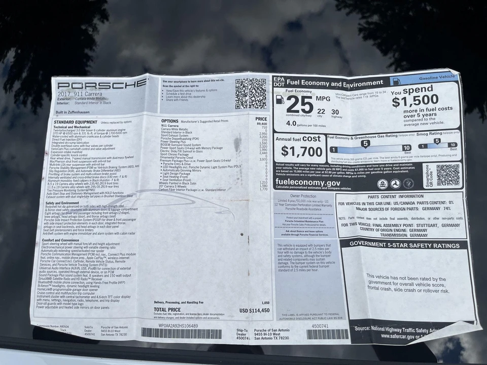 2017 Porsche 991 Carrera - Image 11 of 31