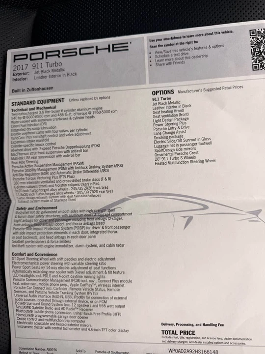 2017 Porsche 991 Turbo - Image 13 of 13