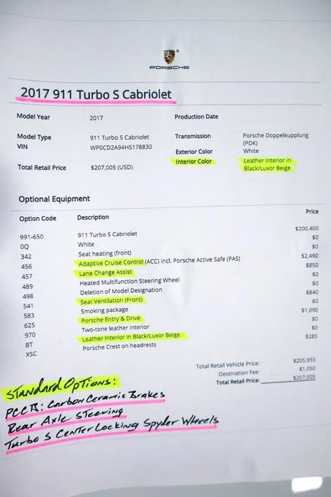 2017 Porsche 991 Turbo S - Image 17 of 31