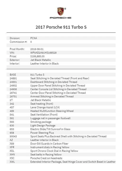 2017 Porsche 991 Turbo S - Image 4 of 12