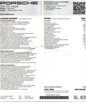 2017 Porsche 991 Carrera - Image 12 of 21