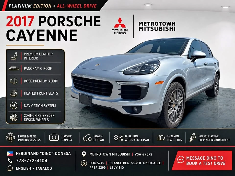2017 Porsche 958 Cayenne - Image 1 of 17