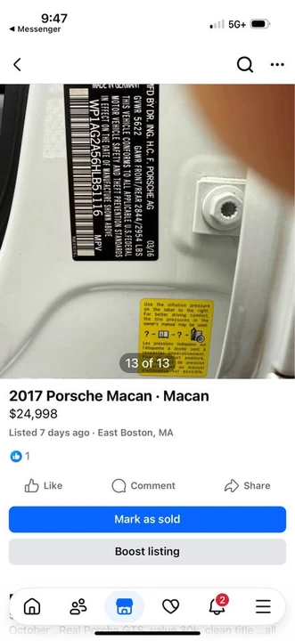 2017 Porsche Macan - Image 7 of 13