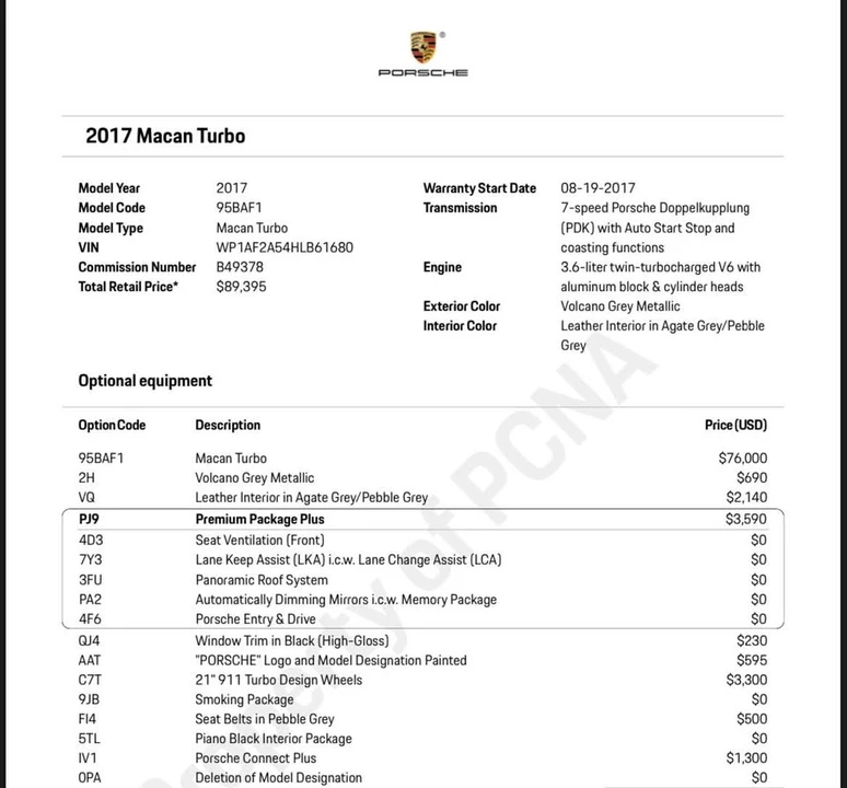 2017 Porsche Macan - Image 7 of 9