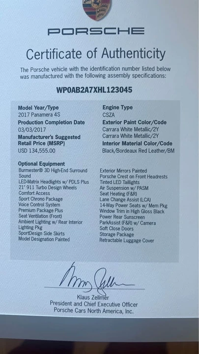 2017 Porsche 971 Panamera - Image 11 of 11