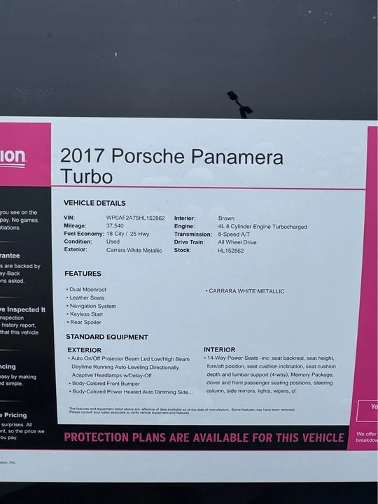 2017 Porsche 971 Panamera - Image 5 of 6