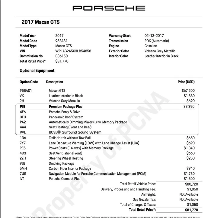 2017 Porsche Macan GTS - Image 2 of 9
