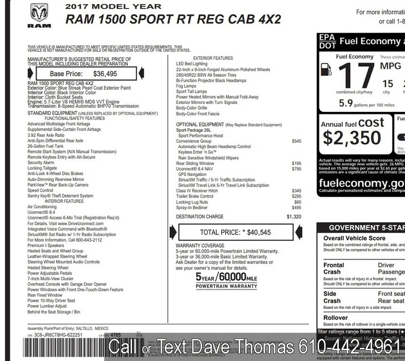 2017 Ram 1500 1st Gen - Image 2 of 21