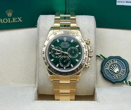 2017 Rolex Daytona 18k Gold Green Dial John Mayer Watch Ref. 116508 Full Set