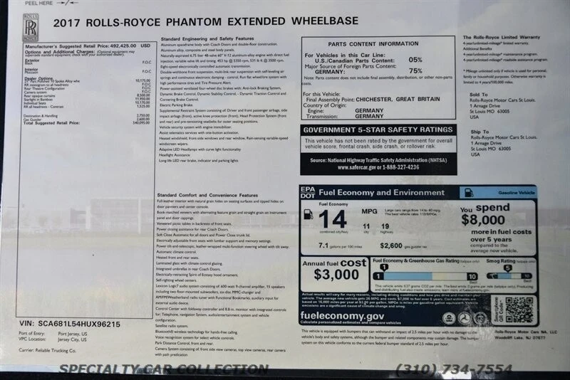 2017 Rolls-Royce Phantom VII - Image 4 of 21