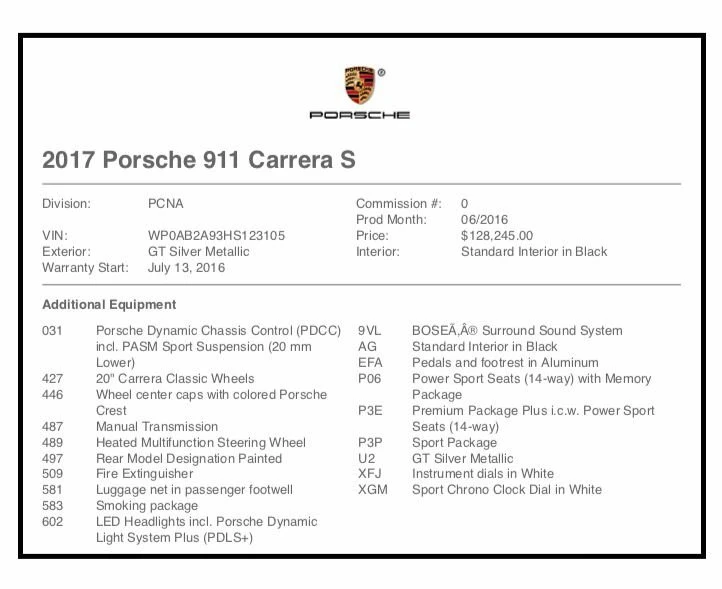 2017 Porsche 991 Carrera S - Image 21 of 24
