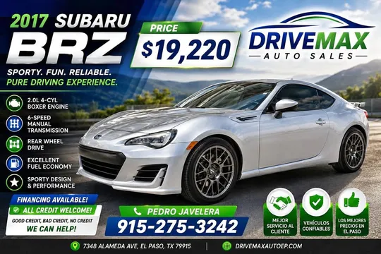 2017 Subaru BRZ Limited Coupe 2D