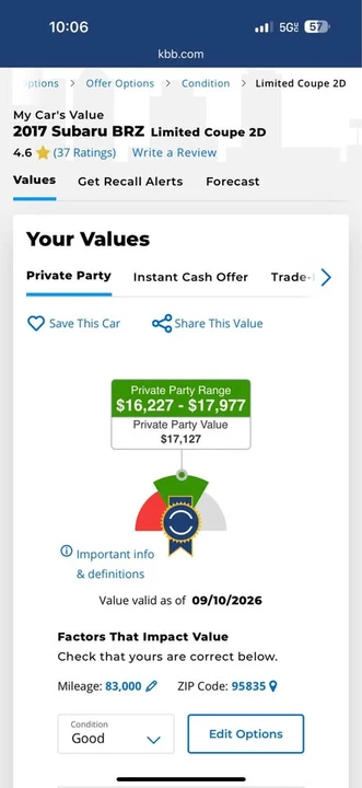 2017 Subaru BRZ 1st Gen - Image 11 of 15