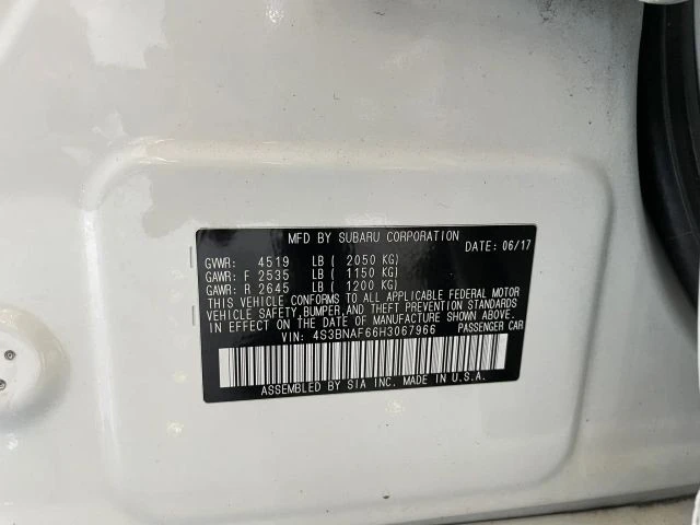 2017 Subaru Legacy 6th Gen - Image 22 of 22