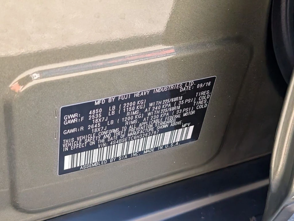 2017 Subaru Outback 5th Gen - Image 21 of 21