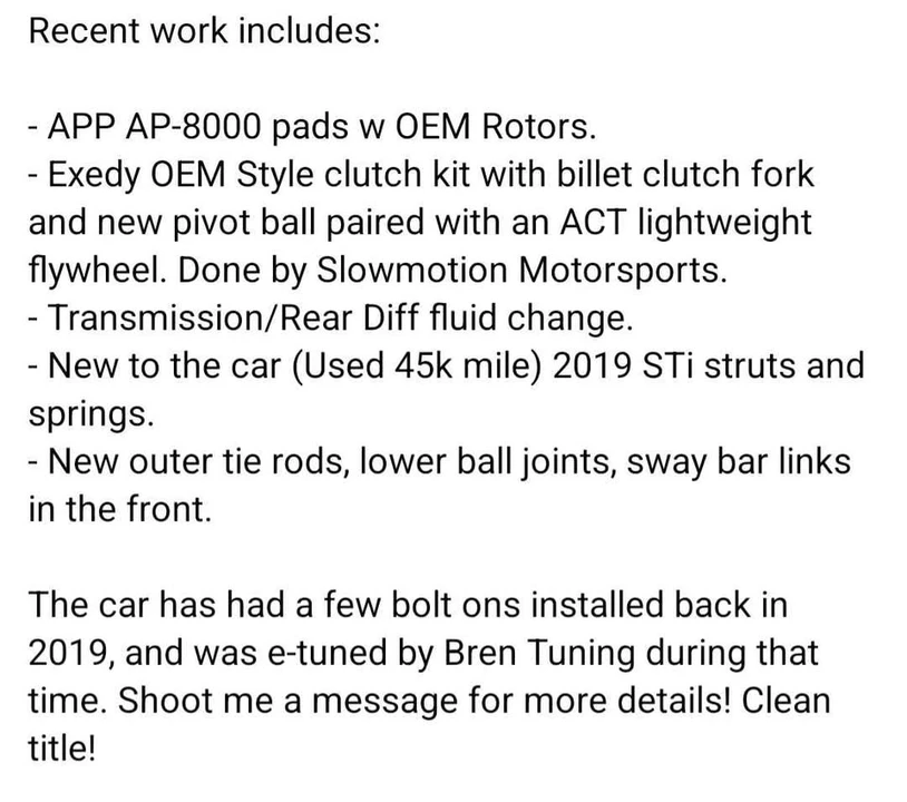 2017 Subaru Impreza WRX 4th Gen - Image 12 of 14
