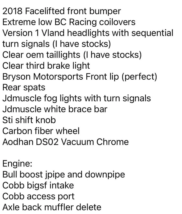 2017 Subaru Impreza WRX 4th Gen - Image 8 of 8
