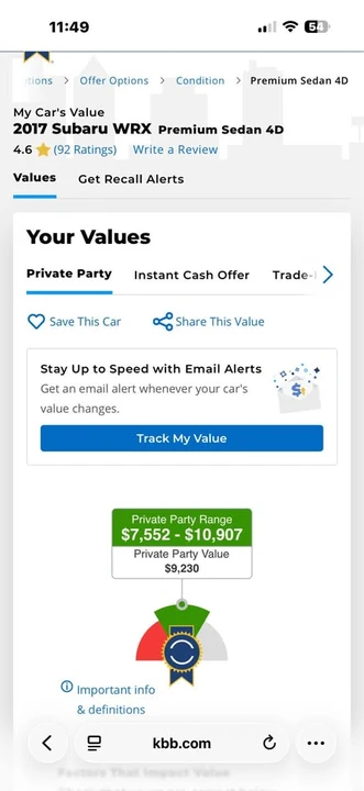 2017 Subaru Impreza WRX 4th Gen - Image 11 of 17