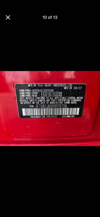 2017 Subaru Impreza - Image 10 of 13