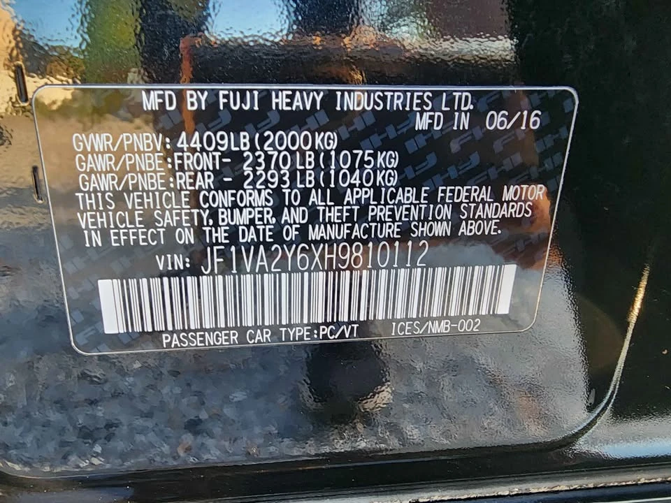 2017 Subaru Impreza WRX 4th Gen - Image 8 of 10