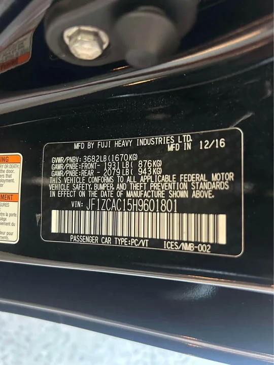 2017 Subaru BRZ 1st Gen - Image 16 of 17