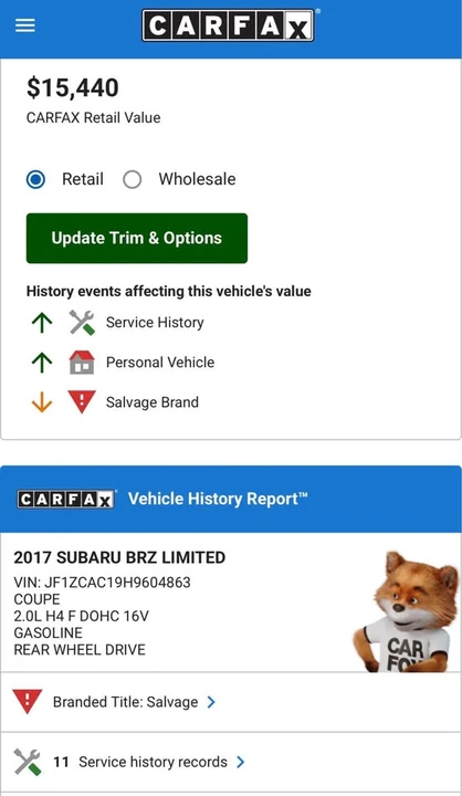 2017 Subaru BRZ 1st Gen - Image 17 of 18