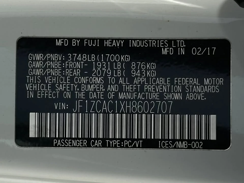 2017 Subaru BRZ 1st Gen - Image 18 of 19