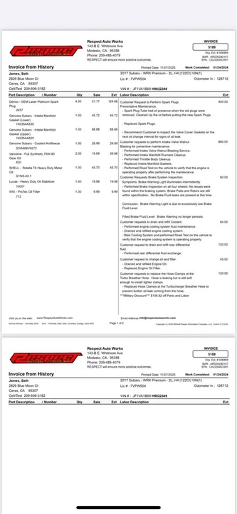2017 Subaru Impreza WRX 3rd Gen - Image 19 of 19