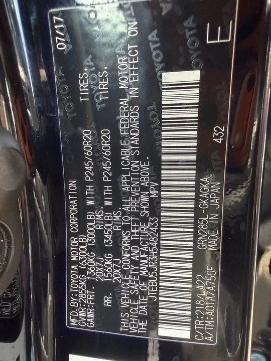 2017 Toyota 4Runner 5th Gen - Image 17 of 17