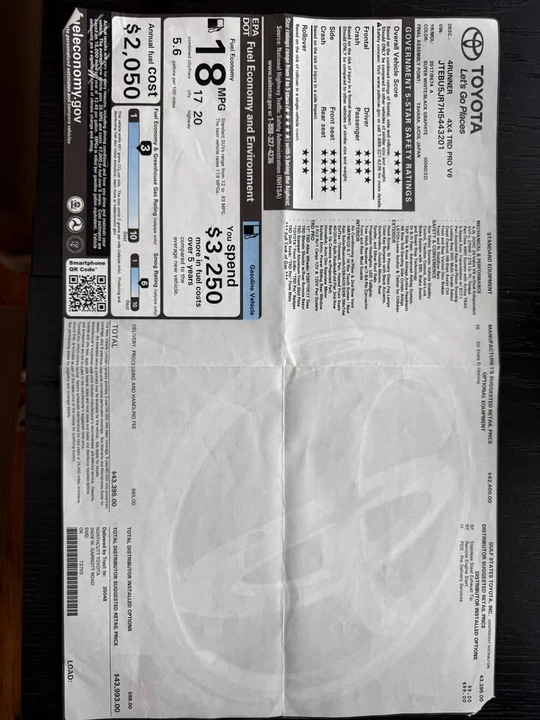2017 Toyota 4Runner 5th Gen - Image 7 of 8