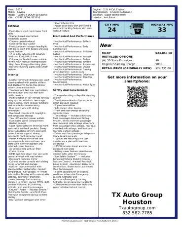 2017 Toyota Camry 7th Gen - Image 3 of 21